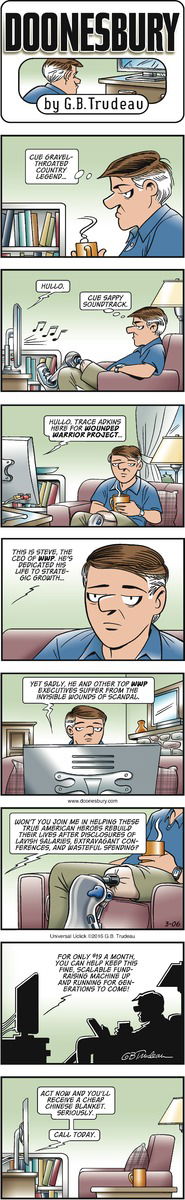 Doonesbury on Sunday March 6, 2016 Comic Strip