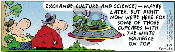 Frank and Ernest on Tuesday December 7, 2004 Comic Strip