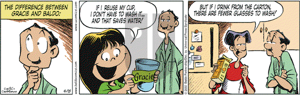 Baldo on Saturday April 13, 2002 Comic Strip