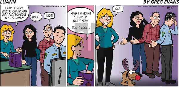 Luann on Sunday December 1, 2013 Comic Strip