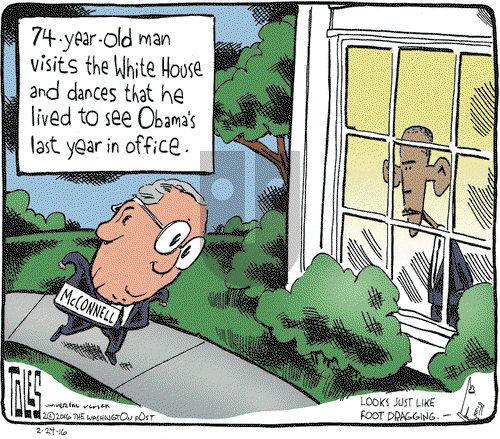 Tom Toles on Wednesday February 24, 2016 Comic Strip