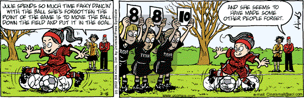 Cleats - Monday March 18, 2002 Comic Strip