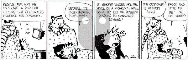 Calvin and Hobbes on Monday July 24, 1995 Comic Strip