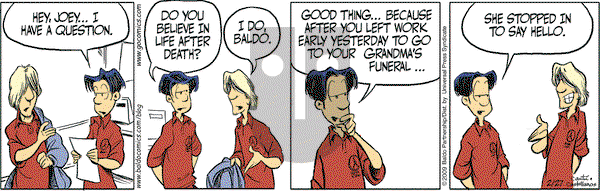 Baldo on Friday February 27, 2009 Comic Strip