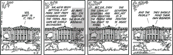 Doonesbury on Tuesday September 18, 1973 Comic Strip