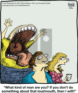 In the Bleachers on Tuesday March 31, 2015 Comic Strip
