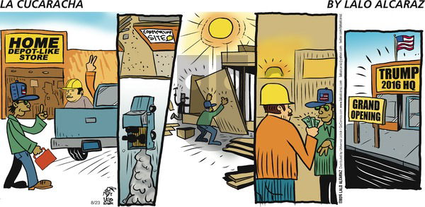 La Cucaracha on Sunday August 23, 2015 Comic Strip