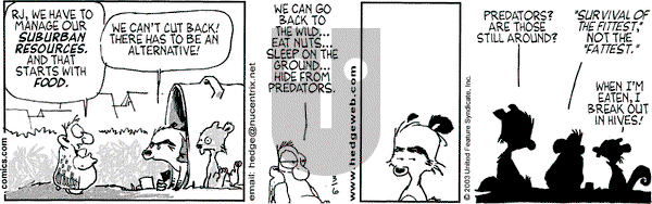 Over the Hedge on Thursday March 6, 2003 Comic Strip