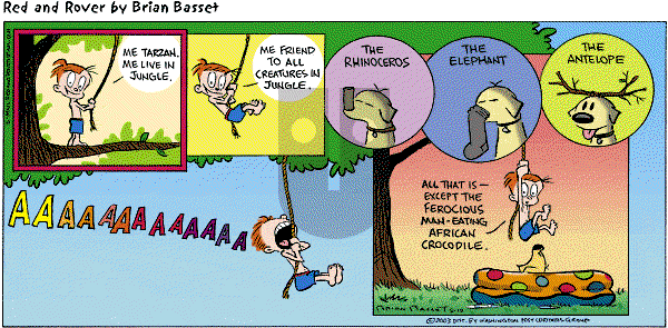 Red and Rover on Sunday August 10, 2003 Comic Strip