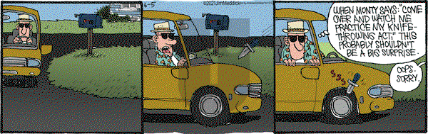 Monty on Saturday June 5, 2021 Comic Strip