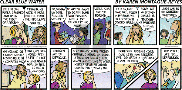 Clear Blue Water on Sunday July 3, 2005 Comic Strip