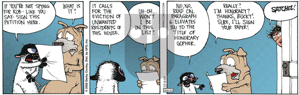 Get Fuzzy on Wednesday December 3, 2008 Comic Strip