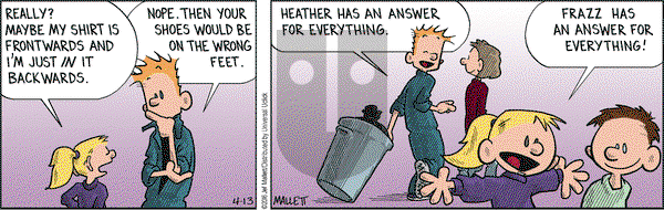 Frazz on Wednesday April 13, 2016 Comic Strip