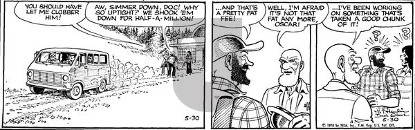 Alley Oop on Saturday May 30, 1970 Comic Strip
