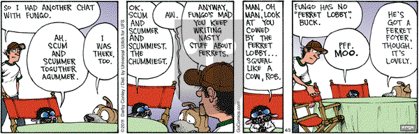 Get Fuzzy on Wednesday April 3, 2013 Comic Strip