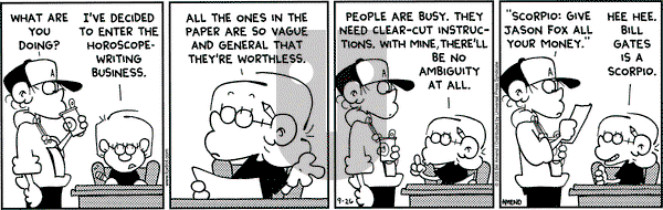 FoxTrot - Monday September 26, 2005 Comic Strip
