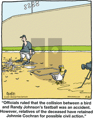 In the Bleachers on Monday April 30, 2001 Comic Strip