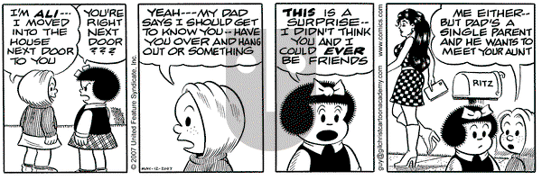 Nancy on Saturday May 12, 2007 Comic Strip