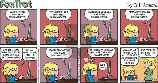 FoxTrot on Sunday March 24, 2019 Comic Strip