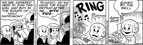 Nancy on Saturday May 19, 2001 Comic Strip