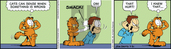 Garfield on Thursday July 31, 2014 Comic Strip