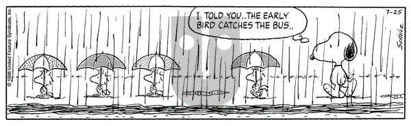 Peanuts on Saturday July 25, 1998 Comic Strip
