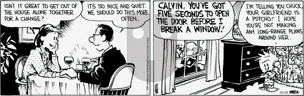 Calvin and Hobbes on Wednesday October 29, 2014 Comic Strip