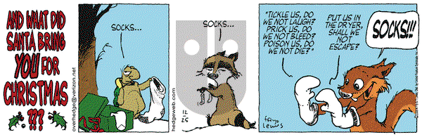 Over the Hedge on Monday December 25, 2006 Comic Strip