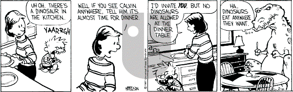 Calvin and Hobbes - Friday February 6, 1987 Comic Strip
