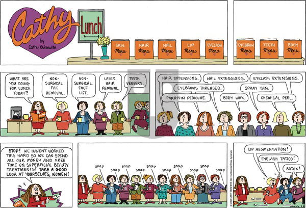 Cathy Classics on Sunday March 2, 2008 Comic Strip