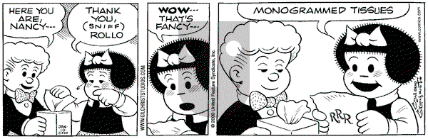 Nancy on Wednesday January 19, 2000 Comic Strip