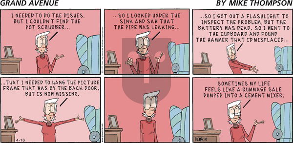 Grand Avenue on Sunday April 16, 2023 Comic Strip