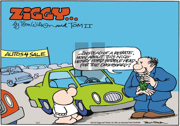 Ziggy on Sunday December 7, 2008 Comic Strip