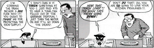 Get Fuzzy on Thursday July 26, 2001 Comic Strip