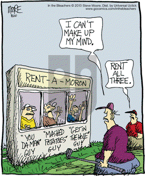 In the Bleachers on Tuesday August 20, 2013 Comic Strip
