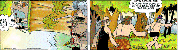 Alley Oop on Monday April 5, 2010 Comic Strip