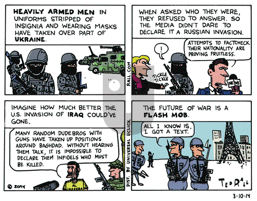 Ted Rall on Monday March 10, 2014 Comic Strip