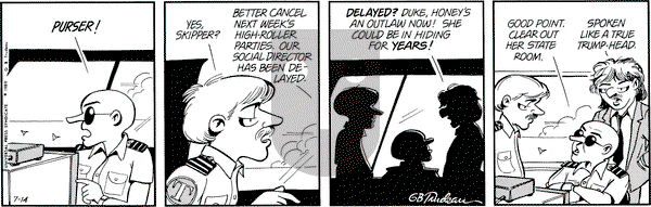 Doonesbury on Friday July 14, 1989 Comic Strip