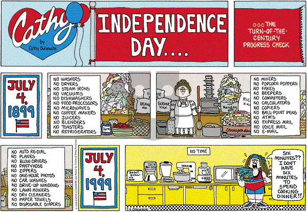 Cathy Classics - Sunday July 4, 1999 Comic Strip