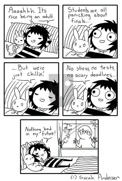 Sarah's Scribbles - Saturday December 20, 2014 Comic Strip