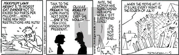 Over the Hedge on Tuesday February 22, 2000 Comic Strip