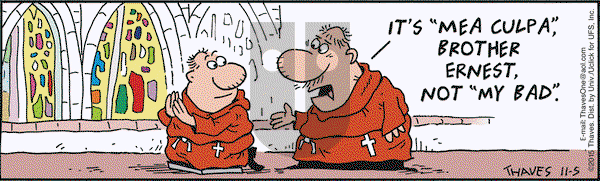 Frank and Ernest on Thursday November 5, 2015 Comic Strip
