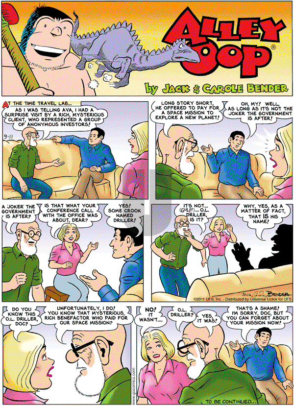 Alley Oop on Sunday September 11, 2011 Comic Strip