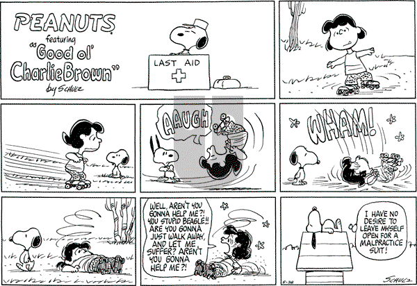 Peanuts - Sunday May 28, 1972 Comic Strip
