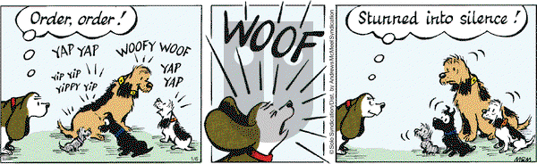 Fred Basset on Monday January 6, 2020 Comic Strip