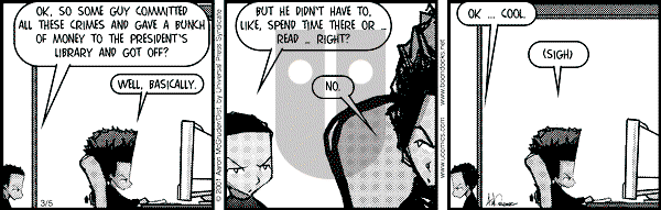 The Boondocks on Monday October 6, 2008 Comic Strip