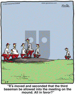 In the Bleachers on Thursday June 8, 2006 Comic Strip