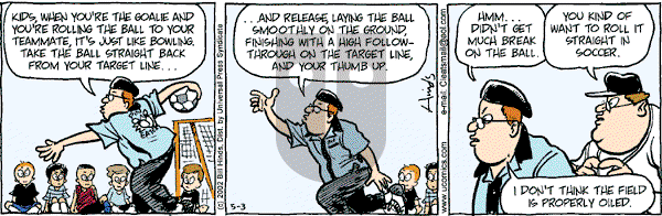 Cleats - Friday May 3, 2002 Comic Strip