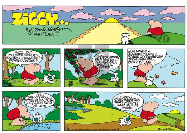 Ziggy on Sunday October 27, 1996 Comic Strip