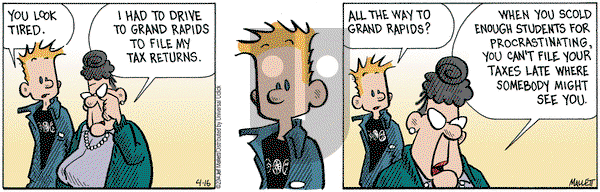 Frazz on Wednesday April 16, 2014 Comic Strip